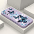 Creative Flower Pattern Case for Samsung Galaxy S20 - Dropproof Slim Protective Cover (6.2 inch) - Aurora Butterfly
