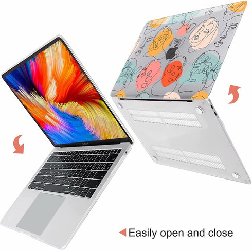 Fancity Hard Shell Case for MacBook Pro 13 inch with Touch Bar 2022-2016, M2 M1 Chip A2338/A2289/A2251/A2159/A1989/A1706