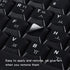 CaseBuy 2PCS Korean Keyboard Stickers, Korean-English Keyboard Letters Replacement Sticker White Font on Black