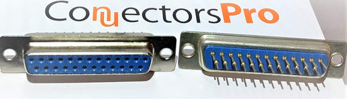 Pc Accessories - Connectors Pro 10-Pack DB25 DIP D-Sub DP25 F Connector, 25 Pins Female for PCB Mounting