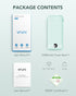 VRURC Portable Charger 10000mAh, Built-in Cables & AC Wall Plug, Compact Lightweight Power Bank for Smart Phones - Green
