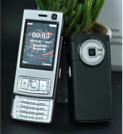 2G 2.0 Inch 1000mAh MP3 MP4 GOWENIC Unlocked Slider Phone, GSM Mobile Phone Screen Battery Dual SIM Player with Loud