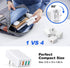 Flat USB Wall Charger, Excgood 40W 4Port USB and USB C Fast Charging Block PD+QC Foldable Wall Plug Power Adapter