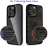 oakxco Thin Slim Clear Case for iPhone 13 Pro - Transparent Hybrid Hard Shell & Soft Silicone Rubber Bumper, Black