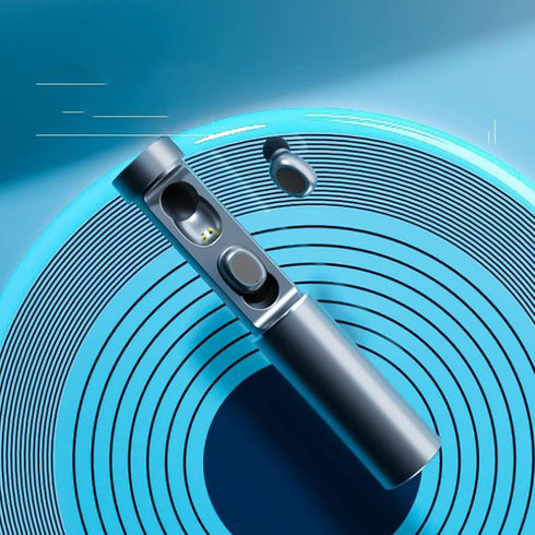 Jectse Earbuds, Noise Cancelling Bluetooth Earbuds with Flashlight Charging Case, Waterproof Stereo Sport Headphones