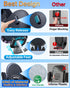 Cell Phone Holder for Car with 360° Rotatable Stand, Military-Grade Suction, Flexible Telescopic Arm, Black