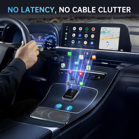 GRAYWATER Wireless CarPlay Adapter - Convert OEM Wired to Wireless Car Play Dongle for Cars 2015+