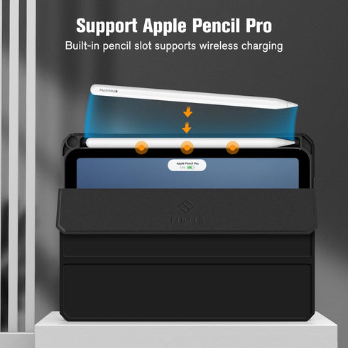 Fintie Hybrid Slim Case for iPad Mini 7 (A17 Pro, 7th Gen) / iPad Mini 6 (6th Gen), Shockproof Cover with Pencil Holder