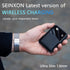 Wallet Tracker Wireless Recharging IP68 Thin Item Finder Card, Bluetooth Works with Apple Find My APP & Network (iOS