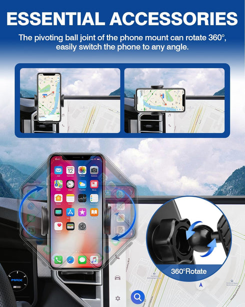 Autorder Car Phone Holder for Toyota Tundra 2022-2025/Sequoia 2023-2025, 14-Inch Screen Cell Phone Mount, Hands-Free