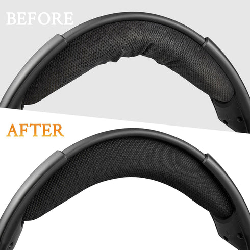 SOULWIT Replacement Mesh Fabric Headband Pad Kit for Corsair Void/Void Pro Gaming Headphones - Black