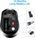 LeadsaiL Wireless Mouse for Laptop - 2.4G Portable Slim Cordless Optical Mouse with 6 Buttons, USB for Windows and Mac
