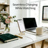 CREECHWA Phone Stand for Desk, Sturdy Metal Gold-Plated Phone Stand for Office Desk, Hands-Free Phone Charging Holder