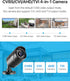 ZOSI 1080P 1920TVL Security Camera - Black Bullet Cam for Indoor/Outdoor, IP67 Weatherproof, 120ft IR Night Vision