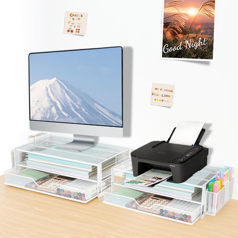 Riser2-Tier 2 AUPSEN Computer Monitor Stands Desk Organizers and Accessories, Office Desk Accessories Organizer