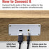 MICA Computer Speakers, Wired Sound Bar, Wooden Mini USB Powered PC Speakers for Desktop Monitor, Laptop, 3.5mm Aux