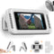 Waterproof Phone Holder for Shower, 360° Rotation, Adjustable Angle, Wall Mounted for Bathroom Mirror, Up to 7 Inch
