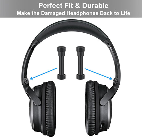 QC35 Hinge Screws, Metal Hinge Swivel Screw AHBTEYM Replacement Parts with 2 x Screwdriver for Bose QuietComfort 35