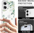KEXAAR 17 2025 6.3", 17 Compatible with iPhone Case, Clear Floral Flower Green Leaves Tree Shockproof Protective Bumper