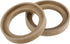 uxcell 4 Pcs Universal 3.5 Inch Speaker Subwoofer Mounting Spacer Rings in Solid Wood Beige
