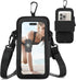 Adjustable Arm Band Phone Holder for Running, Walking, Workout - Clear Crossbody Pouch Purse with Strap for iPhone and