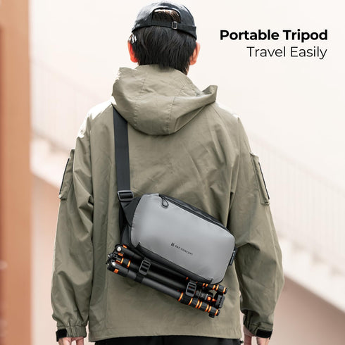 K&F Concept 2 in 1 Sling Bag, Everyday Shoulder Bag & Multifunction Photography Crossbody Camera DSLR Backpack