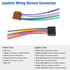 Adapter,16Pin Car Radio Stereo Wiring Harness ISO Radio Wire Harness with Butt Connector Replacement Cable