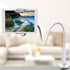 ZUSLAB Adjustable Universal Gooseneck Bed Lazy Holder Stand Mount - Flexible Arm 360 Mount Clip Bracket White