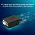 DB9 Female Connector, 4 Pack Solderless RS232 D-SUB Breakout Connector with Case, Long Bolts Tail Pipe