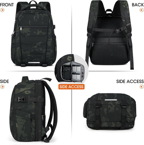 Professional Camera Bag Backpack for DSLR SLR Mirrorless Waterproof with Rain Cover, Anti Theft Travel Case