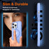 iPhone 13 Pro Case - Blue, Mil-Grade Shockproof, Strong Magnetic, with Screen & Camera Lens Protectors, Compatible with