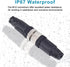 M12 5 Pin Male & Female Socket Panel – 12mm Industrial Circular Connector, Outdoor Waterproof IP67, 4 Sets