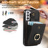 Asuwish Phone Case for Samsung Galaxy S22 Plus, Black, Wallet Cover with Screen Protector & Crossbody Strap