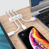 SOULWIT Cable Holder Clips, 3-Pack Self Adhesive Cord Organizer for Desktop USB Charging and Power Cables