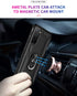 Androgate for Samsung Galaxy S21 5G Case, Military-Grade Metal Ring Holder Kickstand, Shockproof Cover