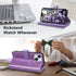 Varikke Detachable Wallet Case for iPhone 13, Glitter PU Leather with Card Holder, Magnetic Flip Cover (Light Purple)