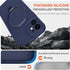 Vanxiliiy 12 12 6.1" Compatible with iPhone Case with Stand, Slim Premium Liquid Silicone Phone Cases for iPhone