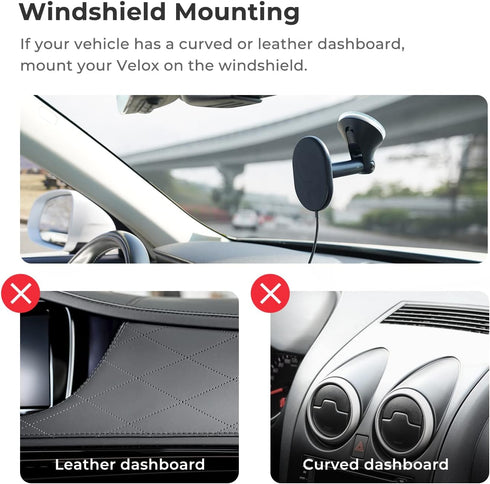 iOttie Velox Magnetic Wireless Car Mount for MagSafe iPhones - Charger Included, Compatible with iPhone 12 to 15