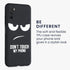 kwmobile TPU Silicone Case Compatible with Samsung Galaxy A03s, Soft Cover - Don't Touch My Phone (White/Black)