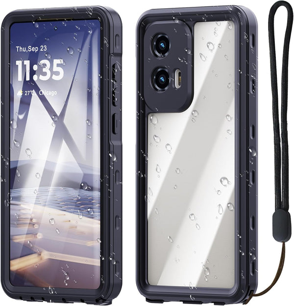 Waterproof Case for Moto G Stylus 5G 2024, IP68 Certified Shockproof Dustproof Snowproof Full Body Rugged Case (Black)