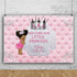 DASHAN 7x5ft Polyester Baby Shower Backdrop - Welcome Our Little Princess Photography Background
