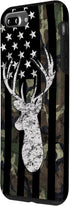 Camouflage American Flag Deer Hunting Whitetail Buck Case for iPhone 7 Plus/8 Plus
