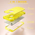 IDweel iPhone 8/7 Full Body Case, Heavy Duty Hybrid Hard PC & Soft Silicone Bumper, Yellow with Screen Protector.