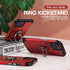 IDweel iPhone 15 Plus Case: 2-in-1 Shockproof Cover with Screen Protector, 360° Ring Holder, Camera Lens Protector, Red.