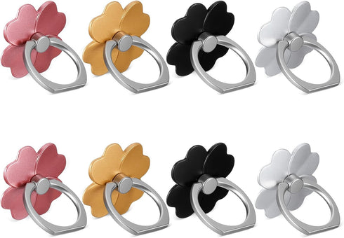 Teaaha 8 Pcs Cell Phone Ring Holder, 360 Rotate and 180 Adjustable Ring