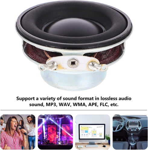 Healifty 4 Ohm 5W Full Range Mini DIY Audio Subwoofer Loudspeaker for Home Car Audio Speakers