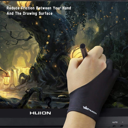Huion Artist Glove for Drawing Tablet (1 Unit of Free Size, Good for Right Hand or Left Hand) - Cura CR-01 by HUION