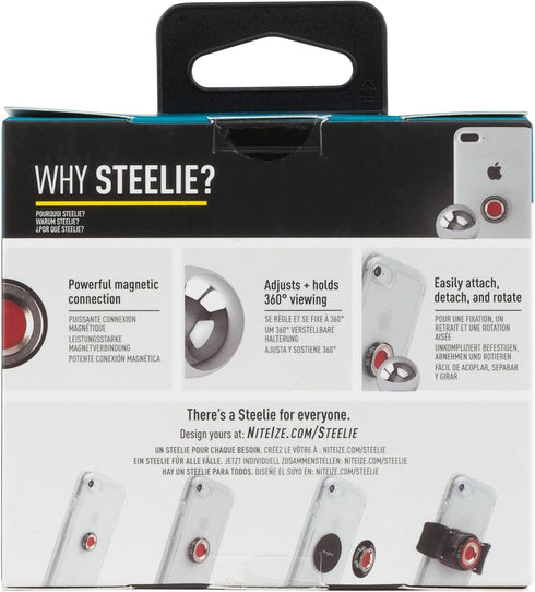 Nite Ize Steelie Original Dash Kit - Magnetic Phone Mount for Car Dashboard, Strong Steelie Magnet