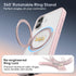 Niunisi 17 6.3-Inch 360 6.3" 2025, for iPhone Case with Magnetic Ring Stand Compatible with MagSafe Frosted Matte