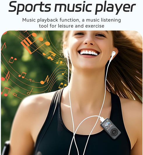 FOSA MP3 1536Kbps 5 (32GB) Player, Music Player Audio Player with Clamp Design, HD Lossless Recording Level Voice